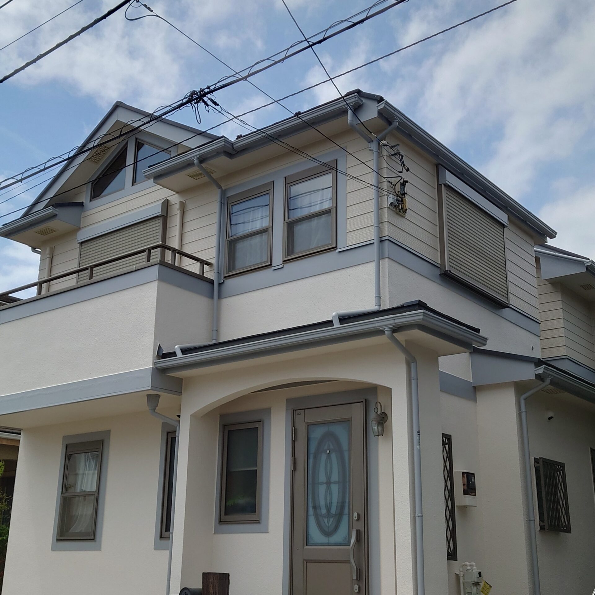 藤沢市太平台K様邸外壁塗装工事。