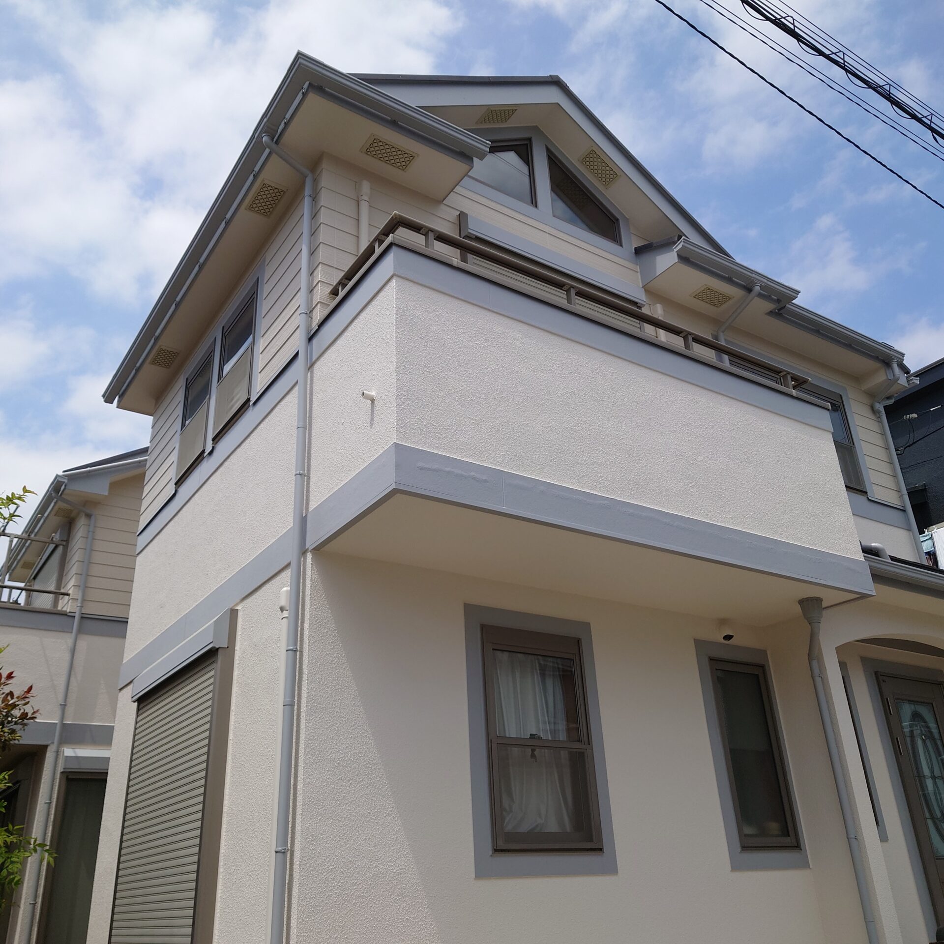 藤沢市太平台K様邸外壁塗装工事。