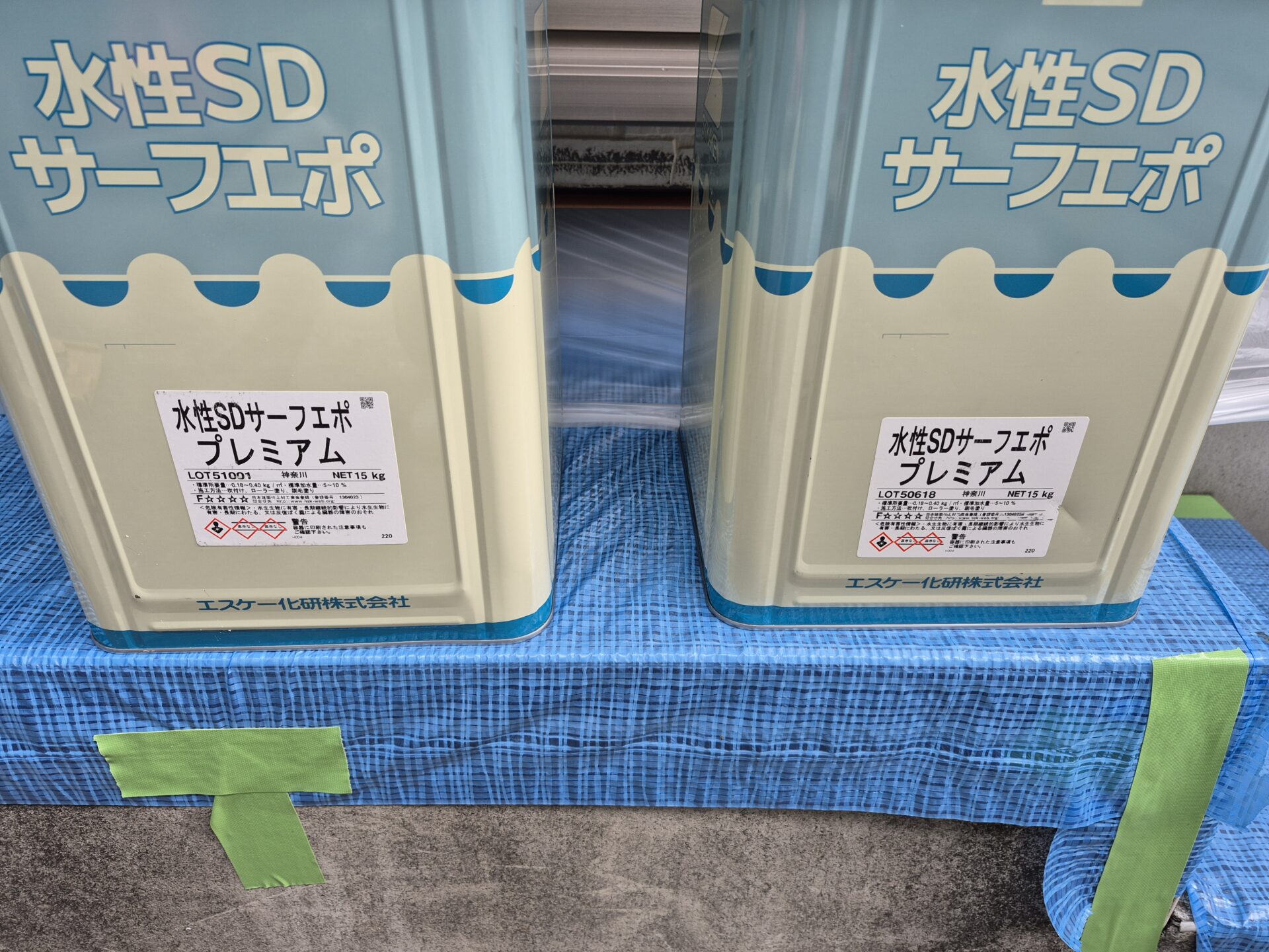 藤沢市辻堂新町Y 様邸の下塗り2回目も無事に完了致しました。